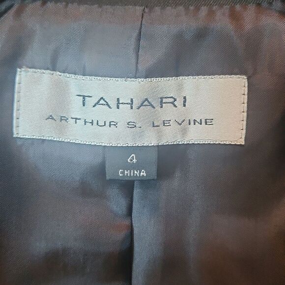 Tahari Arthur S Levine Single Breasted Blazer & Pant Suit- Size 4, Dark Brown - Picture 6 of 13